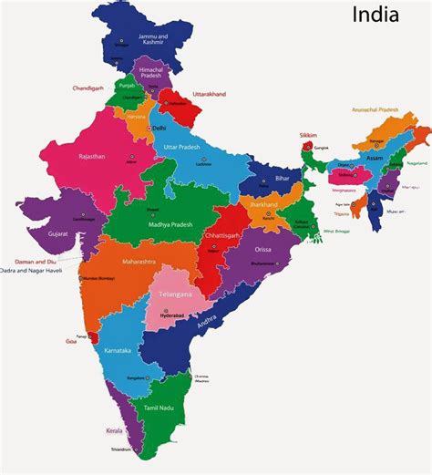 Blank India Map, Blank Indian Map, India Outline Map, Download free ...