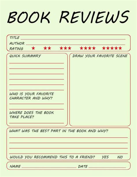 Exampes of book reviews for kids - sclopte