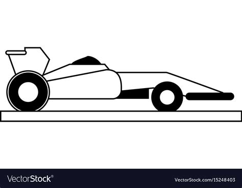 Race car silhouette Royalty Free Vector Image - VectorStock