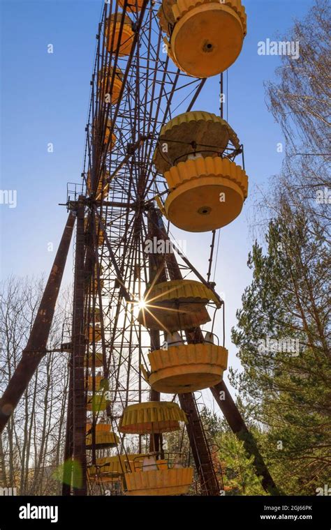 Ukraine, Pripyat, Chernobyl. Amusement park, Ferris wheel Stock Photo ...