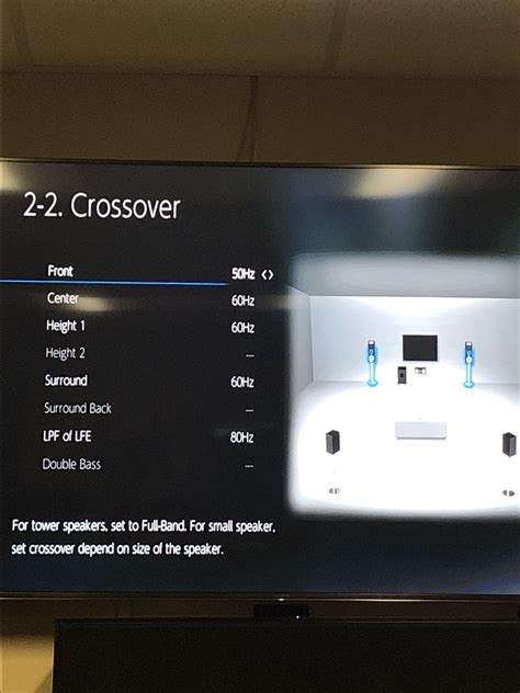 Onkyo Crossover Settings - Home Theater - The Klipsch Audio Community