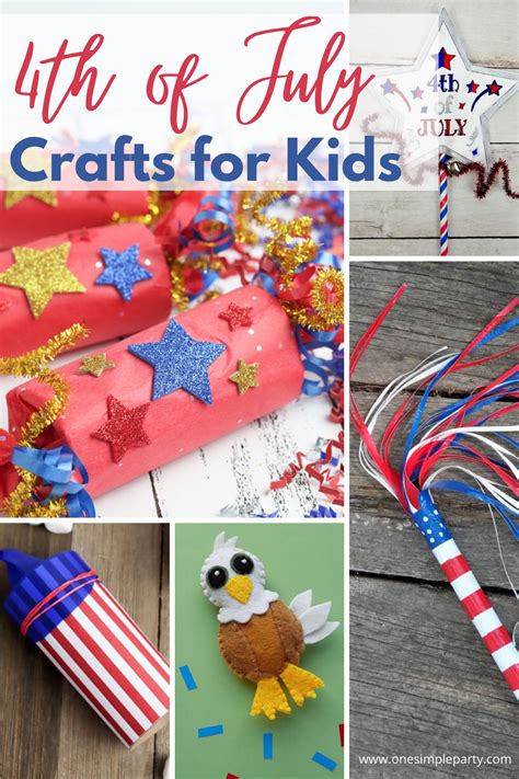 Fun and Easy 4th of July Crafts for Kids to Make - ONE SIMPLE PARTY