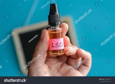 Hand Holding Lsd Liquid Bottle Conceptual Stock Photo 1535278277 ...