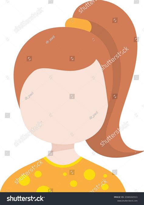 Girl Woman Face Profile Picture Concept Stock Vector (Royalty Free ...