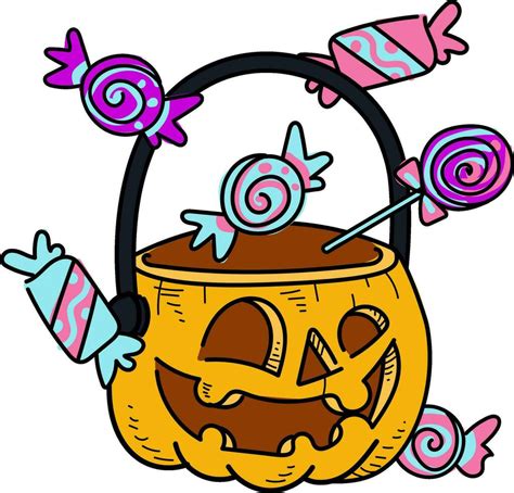 Trick or Treat Candy halloween Illustration 28627003 Vector Art at Vecteezy