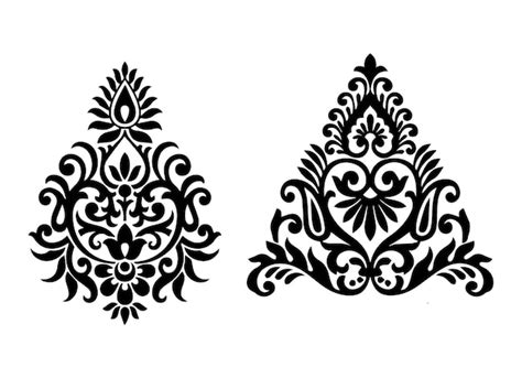 Premium Vector | Traditional asian black and white motif design