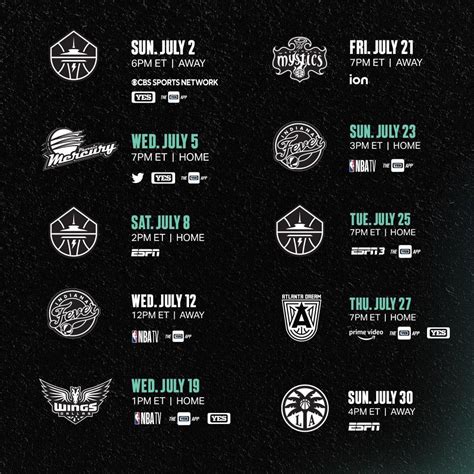 2023 Broadcast Schedule : r/NYLiberty