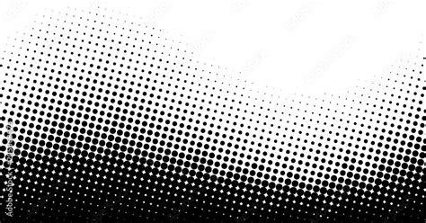 Black and white dotted halftone background. Stock Vector | Adobe Stock