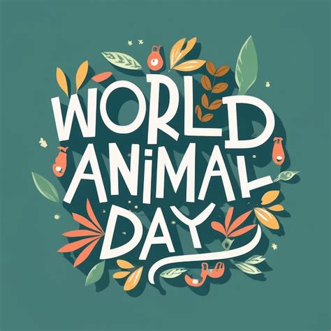 Premium Photo | World Animal Day Poster