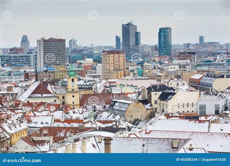 Bratislava, Slovakia - January 24th, 2016: View of the Town Editorial ...