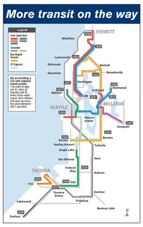 Link light rail debuts line colors | Sound Transit