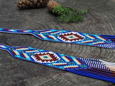 Cherokee Style Native America Beaded Necklace Inspired Bead - Etsy