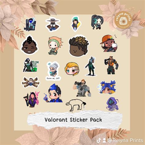 20 pcs valorant stickers on Carousell