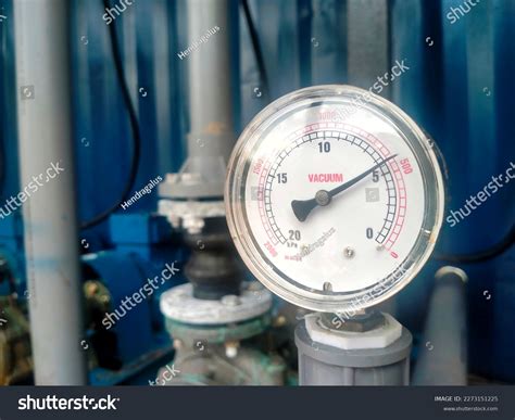 Vacuum Pressure Manometer Measuring Installed Water Stock Photo ...