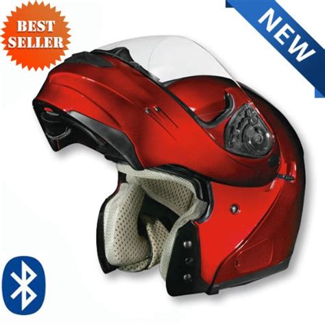 Vega Summit 3.0 Bluetooth Ready Modular Helmet Solids with Inner Sun ...