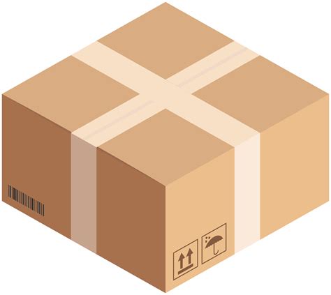 Square Cardboard Box PNG Clip Art - Best WEB Clipart