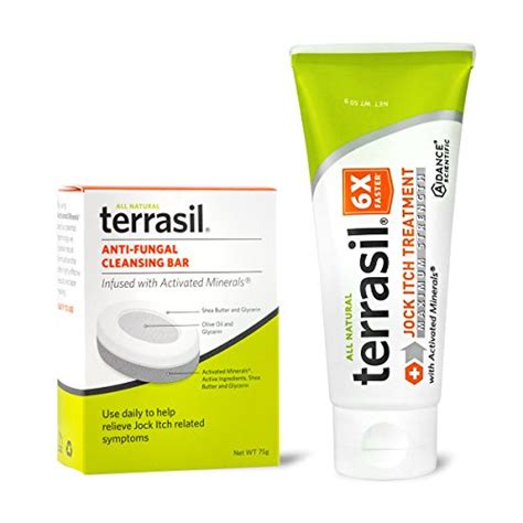 terrasil Jock Itch Antifungal Cream Extra Strength + Jock Itch Soap ...