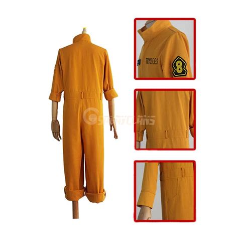 Anime Fire Force Shinra Kusakabe & Maki Oze Fire Suit Cosplay Costume ...