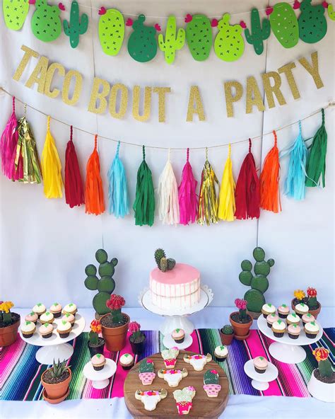 Glitter Taco Twosday Banner Mexican Fiesta Party Banner Decoration For ...