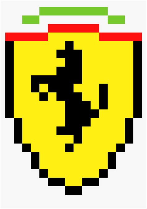 Ferrari Logo Pixel Art , Png Download - Pixel Art Ferrari Logo ...