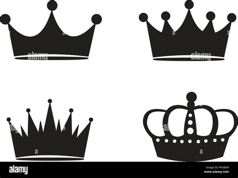 Black Crown Silhouette Clip Art