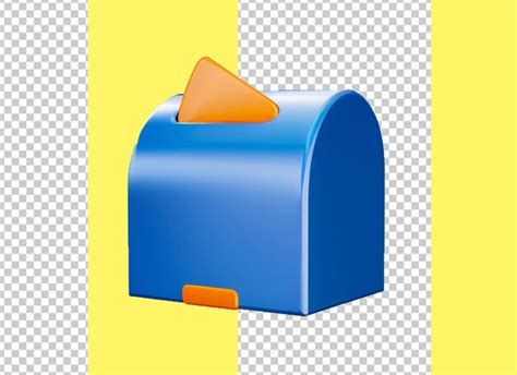 Premium PSD | Post box letter box