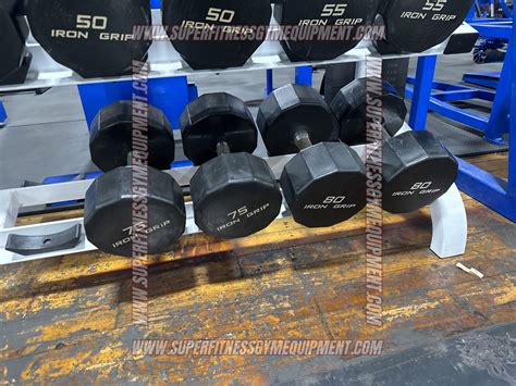 10-80 Iron Grip Dumbbells - Superfitness Gym Equipment