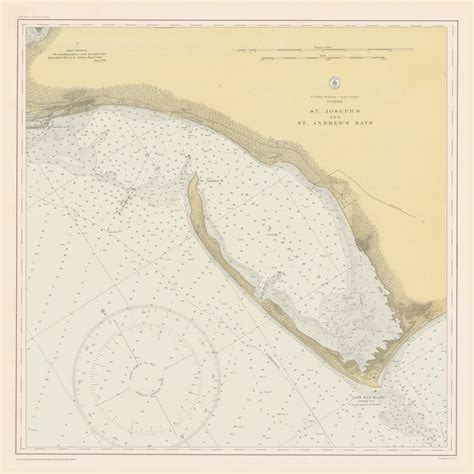 Cape San Blas Map - 1934 – HullSpeed Designs