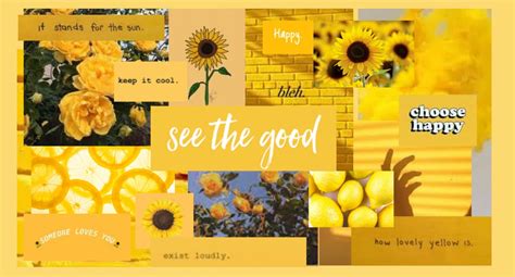 Yellow Aesthetic Laptop/desktop Wallpaper - Etsy