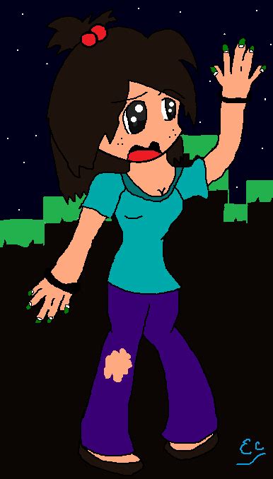 Minecraft Zombie girl by EzzieRocks on DeviantArt