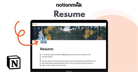 Resume - Notion template by Notion