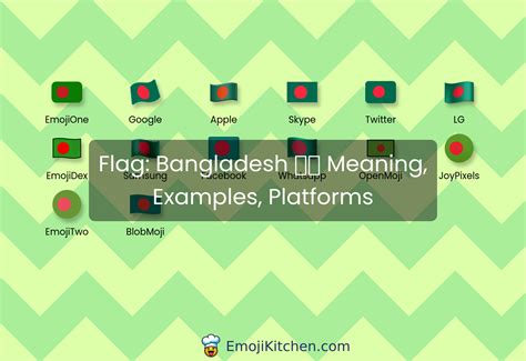 🇧🇩 flag: Bangladesh emoji meaning, info, stats - EmojiKitchen