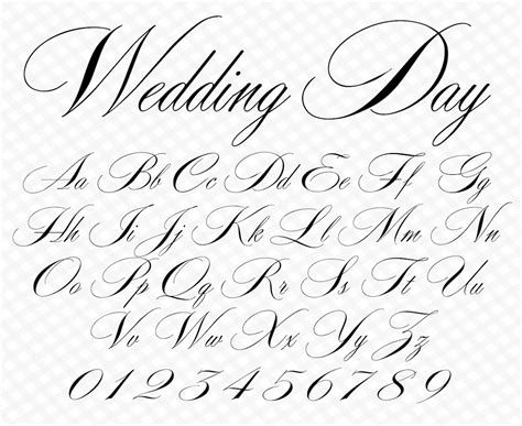 Wedding Font Invite Font Cursive Font Wedding Invitation Font Wedding ...