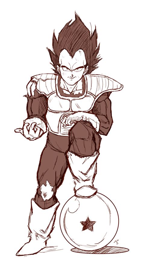 Vegeta Sketch by Jaygie on DeviantArt