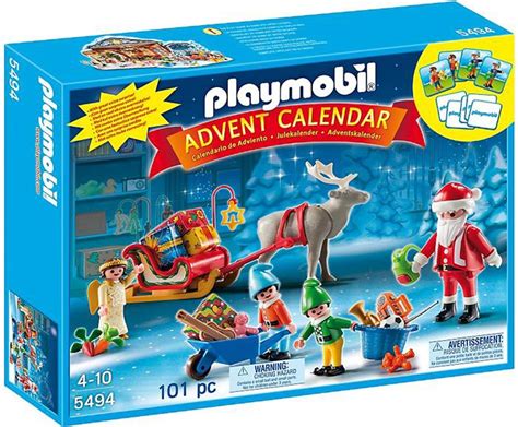 Playmobil Advent Calendar Santas Workshop Set 5494 - ToyWiz