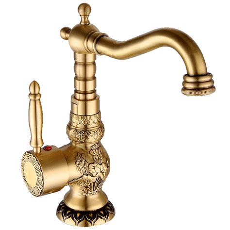 Kitchen Faucets Antique Bronze Brushed Polished Bathroom Faucet Swivel ...