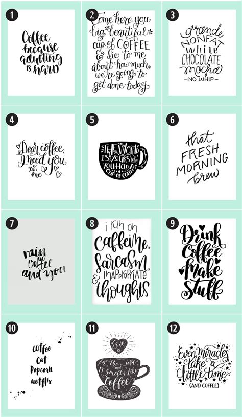 Free Printable Coffee Bar Signs - Free Printable