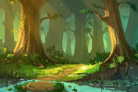 Forest | Fantasy art landscapes, Landscape art, Art background