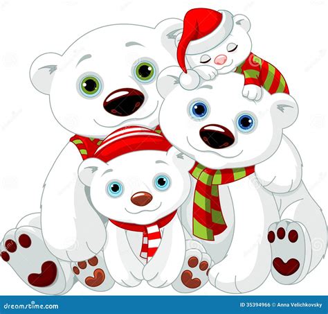 Polar Bear Blue Outline Vector Illustration | CartoonDealer.com #157621986