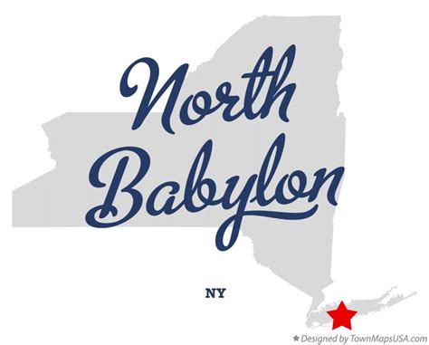 Map of North Babylon, NY, New York