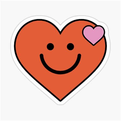 "Heart design- Smile Emoji " Sticker for Sale by ozanskaya | Redbubble