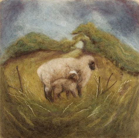 doinart: A WOOL NEEDLE FELTED PAINTING!