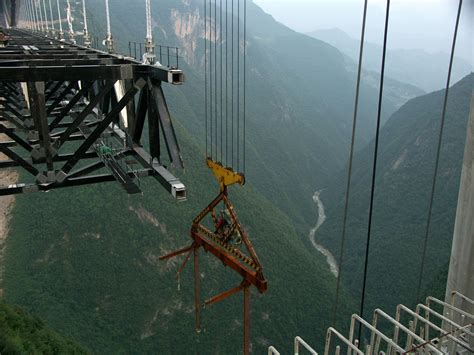 Sidu Bridge construction | Bridge, Suspension bridge, River