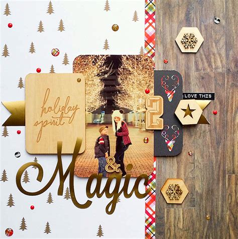 10 Beautiful Christmas Scrapbook Layout Ideas 2016 - ScrapbookingStore