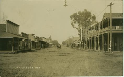 Looking down L Street in Dinuba, CA. Circa 1907. | Ca history, Dinuba ...