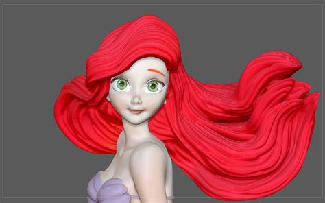 ArtStation - ARIEL LITTLE MERMAID DISNEY ANIMATION CHARACTER STATUE ...