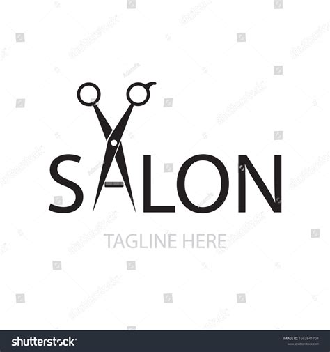 Scissors Illustration Logo Vector Design Stock Vector (Royalty Free ...