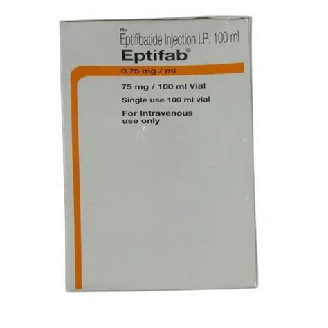 Eptifab Eptifibatide Injection IP, 75 mg, Abbott at ₹ 6000/vial in Mumbai