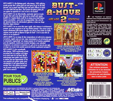 Bust-A-Move 2 Arcade Edition Box Shot for PlayStation - GameFAQs