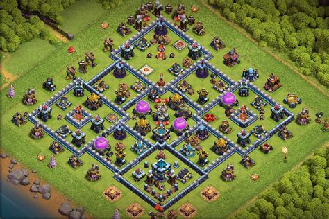 TH13 - Anti 3 Star Farming Base Layout with Link Feb 2023 : r/cocbaselink